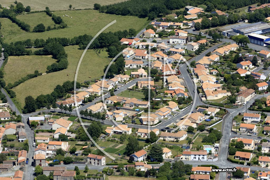 Photo arienne de Mortagne-sur-Svre (le Chiron)