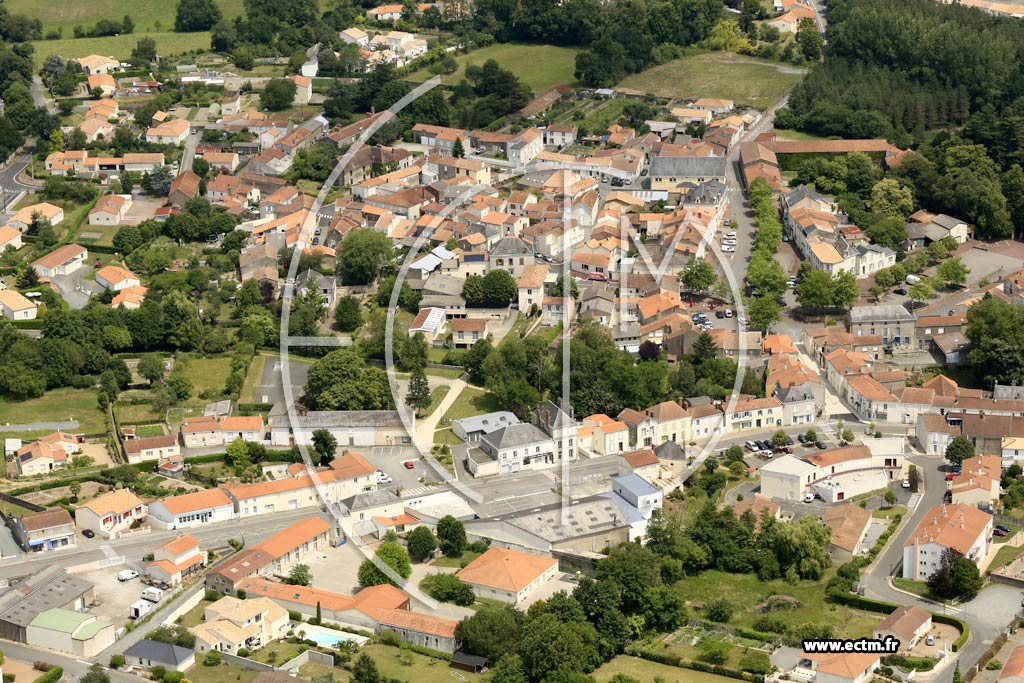 Photo arienne de Bournezeau