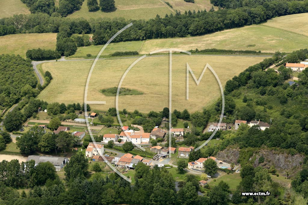 Photo arienne de Chantonnay (le Moulin aux Draps)