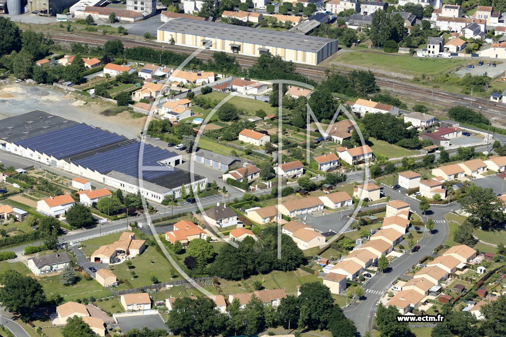 Photo arienne de Chantonnay (Ouest)