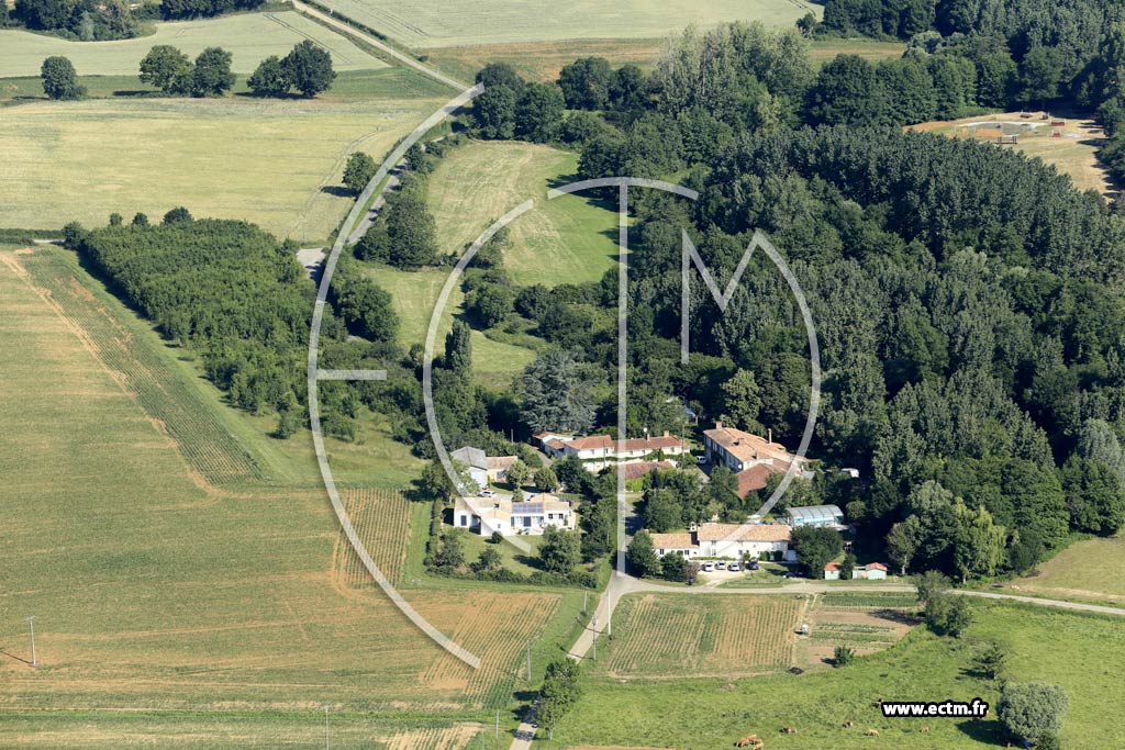 Photo arienne de La Caillre-Saint-Hilaire (la Rivire Maurin)