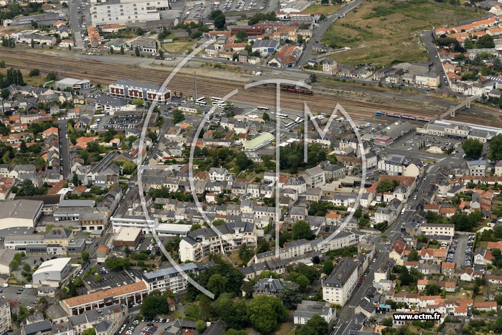 Photo arienne de Cholet (Centre-ville)