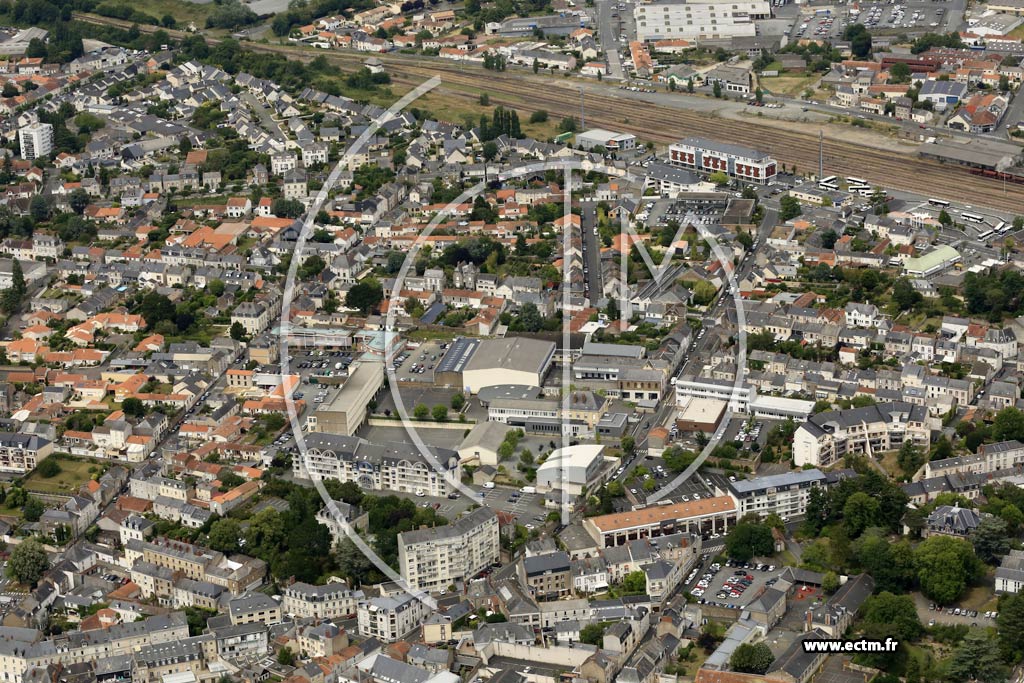 Photo arienne de Cholet (Centre-ville)