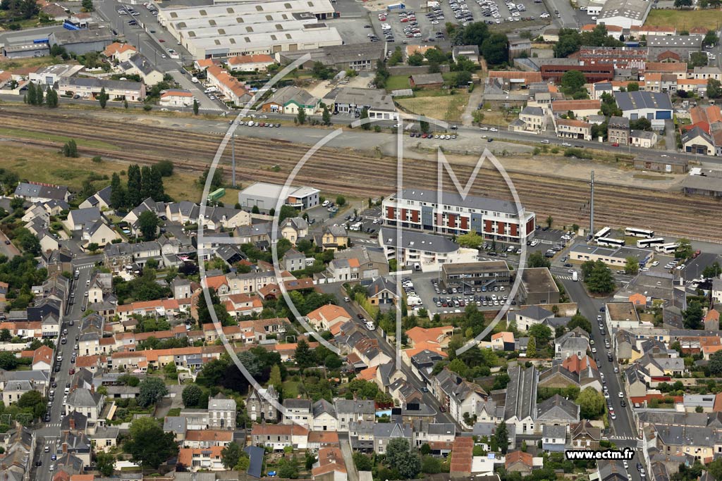 Photo arienne de Cholet (Centre-ville)