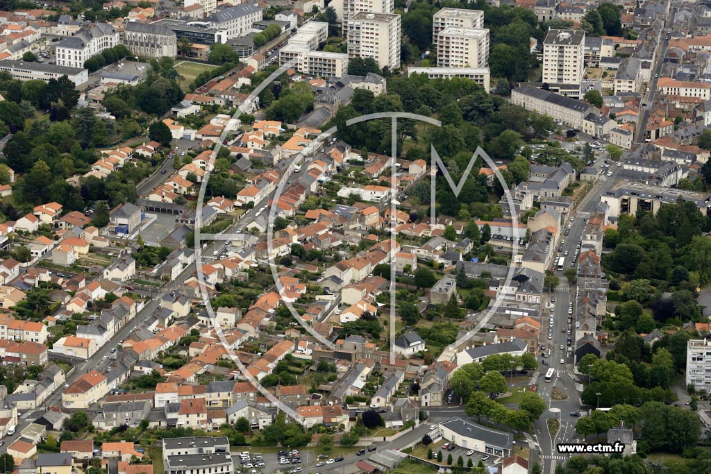 Photo arienne de Cholet (Centre-ville)