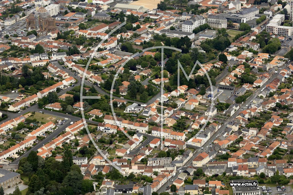 Photo arienne de Cholet (Centre-ville)