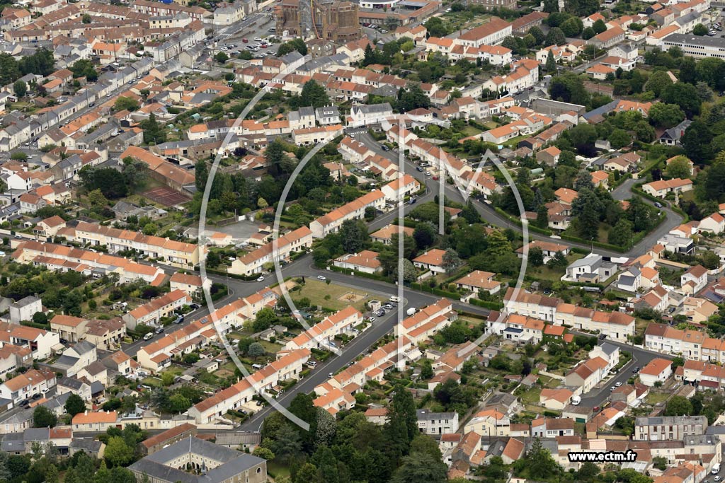 Photo arienne de Cholet (Centre-ville)