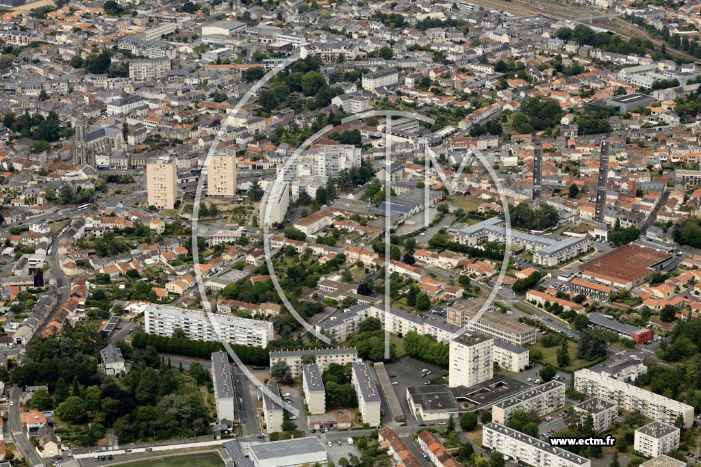 Photo arienne de Cholet (Lorraine)