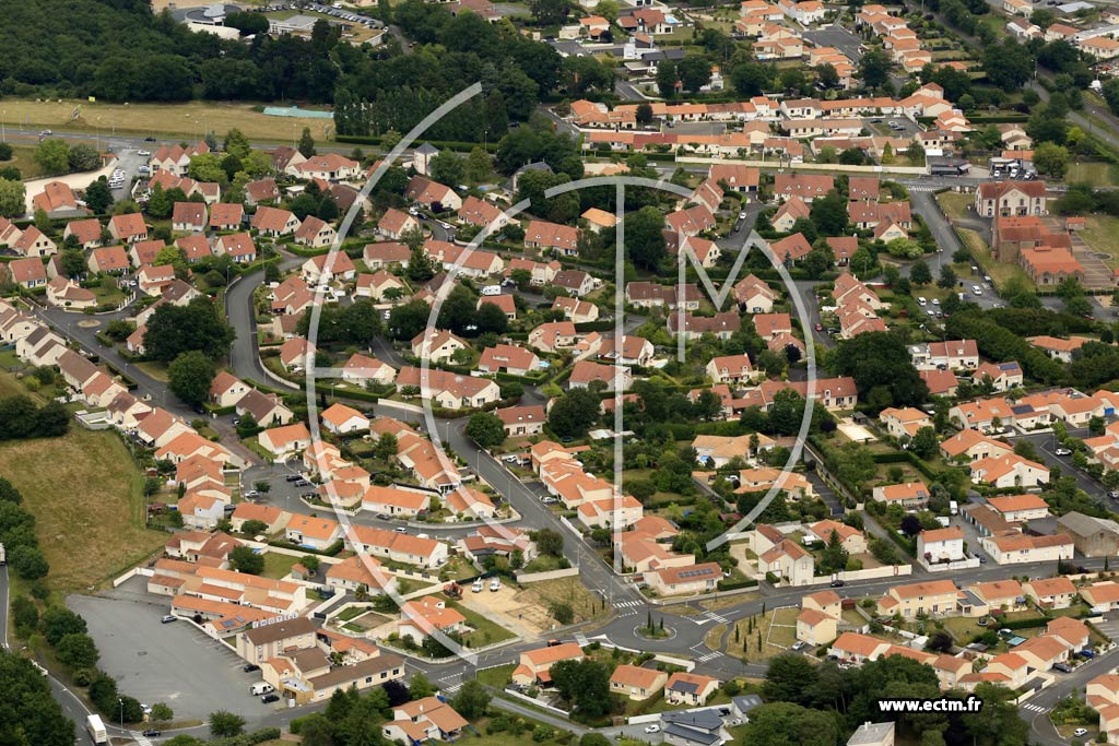 Photo arienne de Cholet (Pasteur)