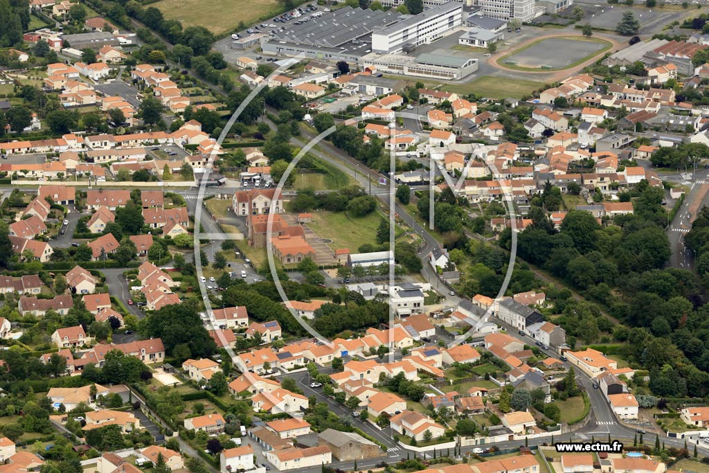 Photo arienne de Cholet (Pasteur)