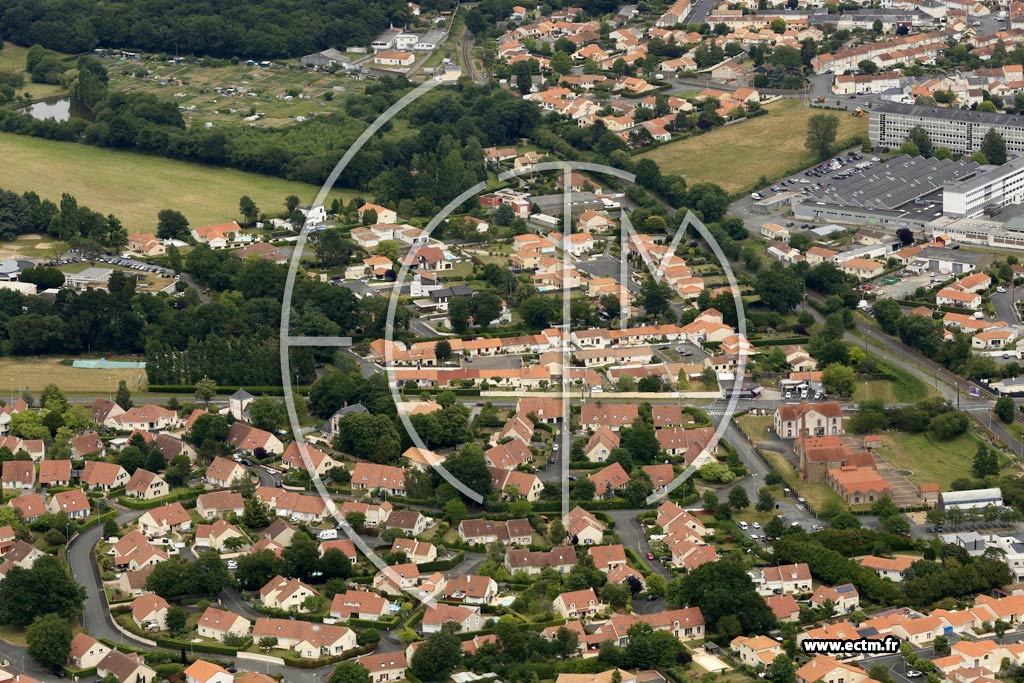 Photo arienne de Cholet (Pasteur)