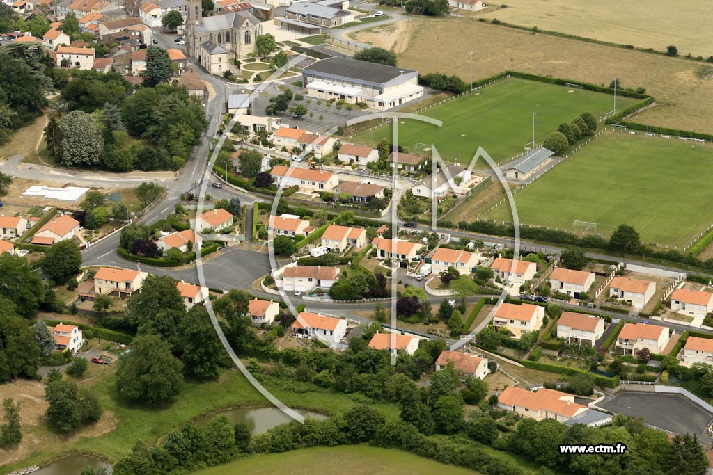 Photo arienne de Mazires-en-Mauges