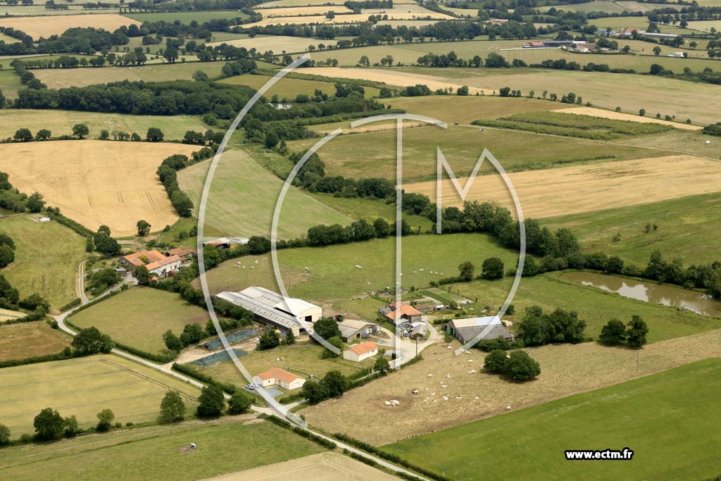Photo arienne de Saint-Pierre-des-chaubrognes (le Plessis)