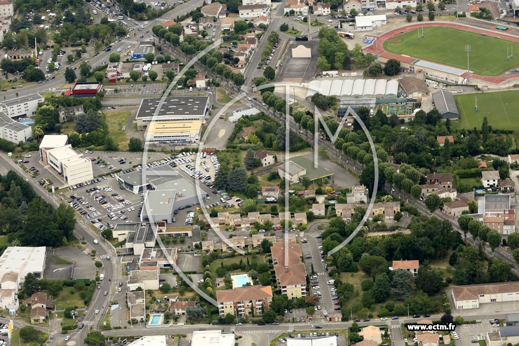 Photo arienne de Agen (Sud)