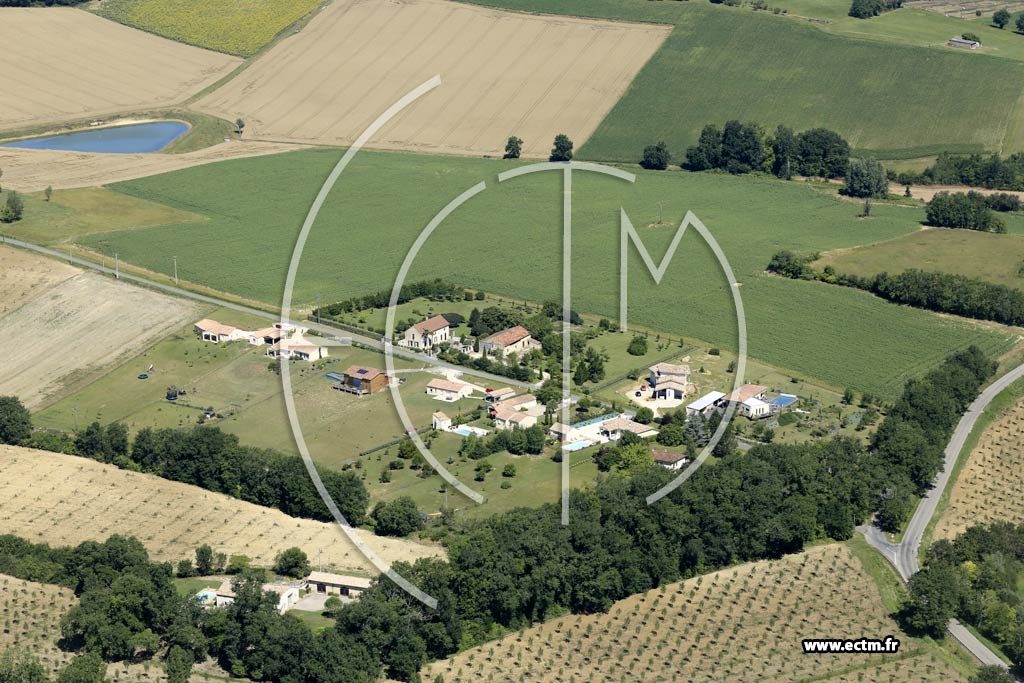 Photo arienne de Aubiac (la Campagne)