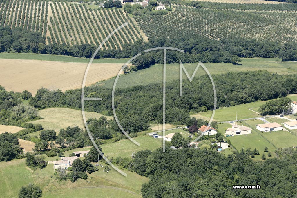 Photo arienne de Aubiac (Pissar - Maron)