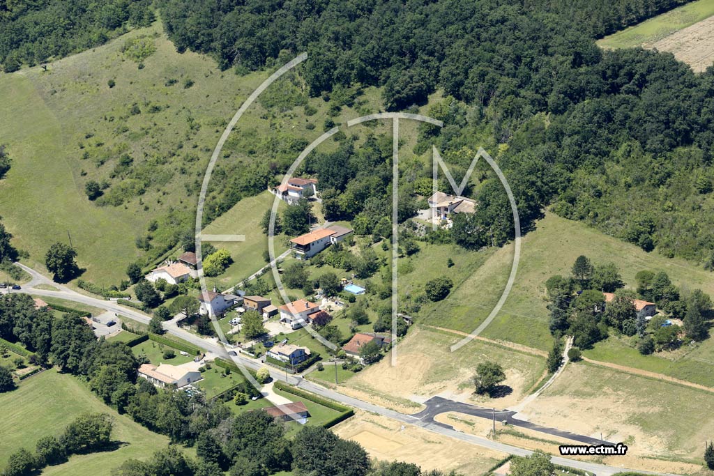 Photo arienne de Bon-Encontre (Route de Sainte-Radegonde)