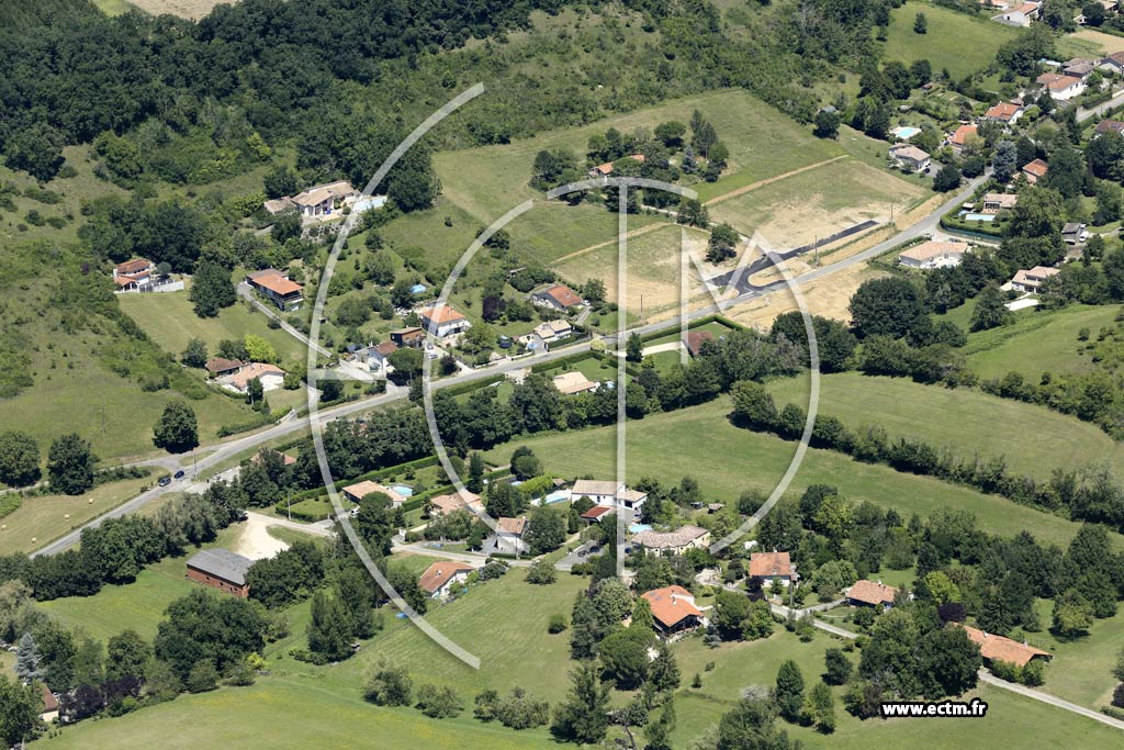 Photo arienne de Bon-Encontre (Route de Sainte-Radegonde)