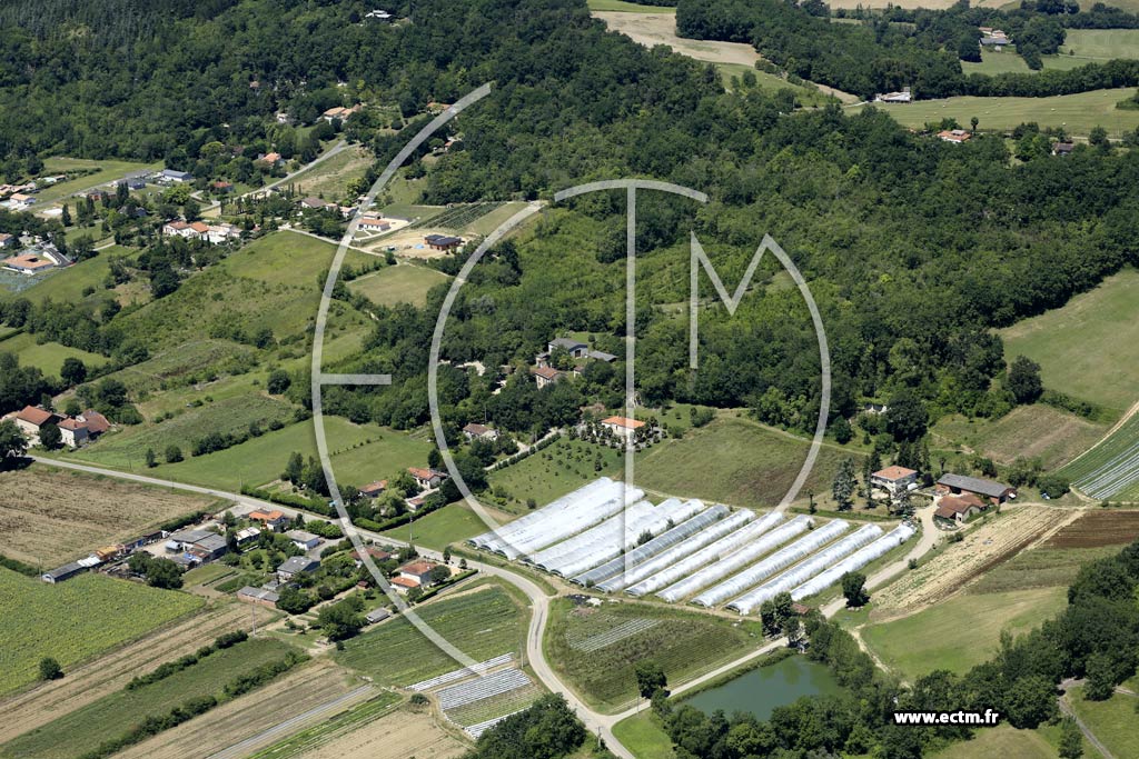 Photo arienne de Saint-Hilaire-de-Lusignan (Roullan - Laze)