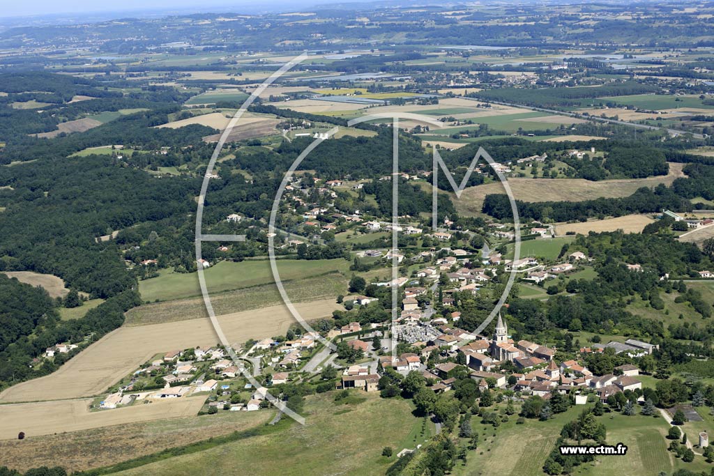 Photo arienne de Sainte-Colombe-en-Bruilhois