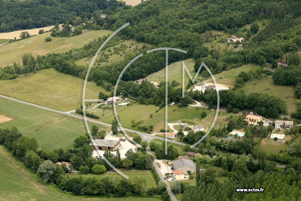 Photo arienne de Auradou (le Moulin d'Albaret)