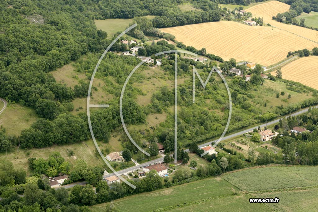 Photo arienne de Auradou (Loulmde - Grzac)