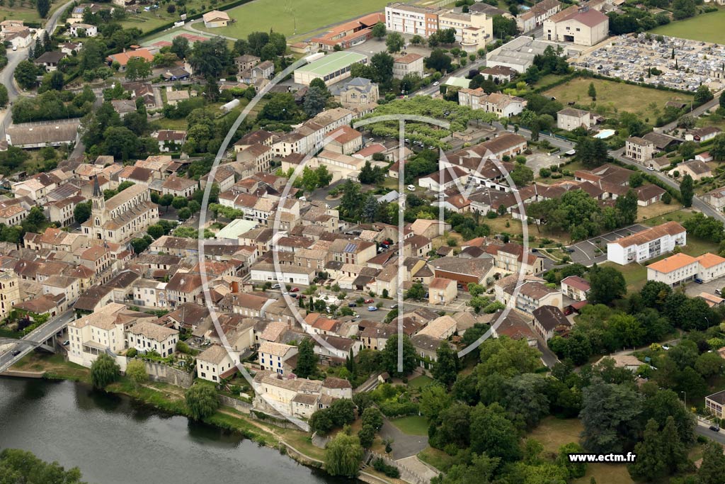 Photo arienne de Castelmoron-sur-Lot (Centre)