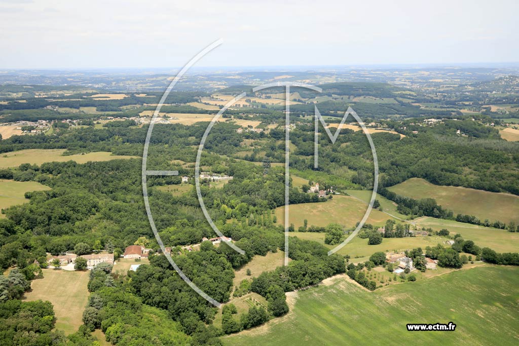 Photo arienne de Hautefage-la-Tour (Lamassas - les Granges - Mazet)