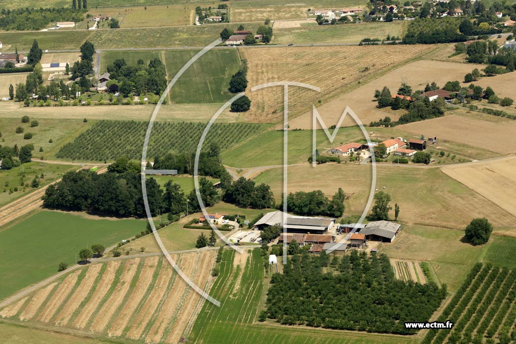 Photo arienne de Le Temple-sur-Lot (Poujoulet)