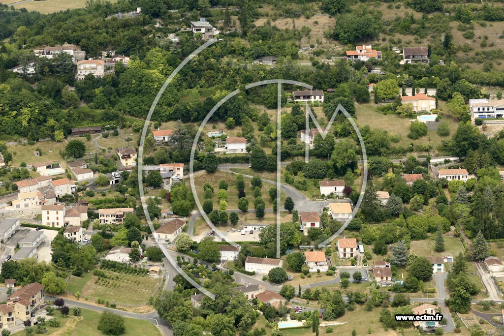 Photo arienne de Penne-d'Agenais