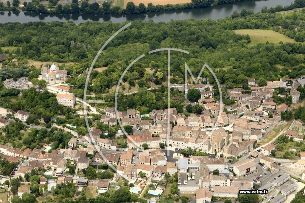Photo arienne de Penne-d'Agenais