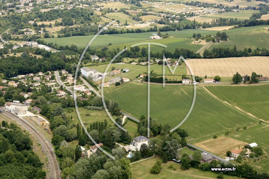 Photo arienne de Penne-d'Agenais (Gare)