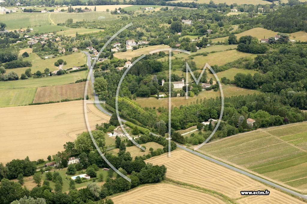 Photo arienne de Penne-d'Agenais (le Moulin de Latire)