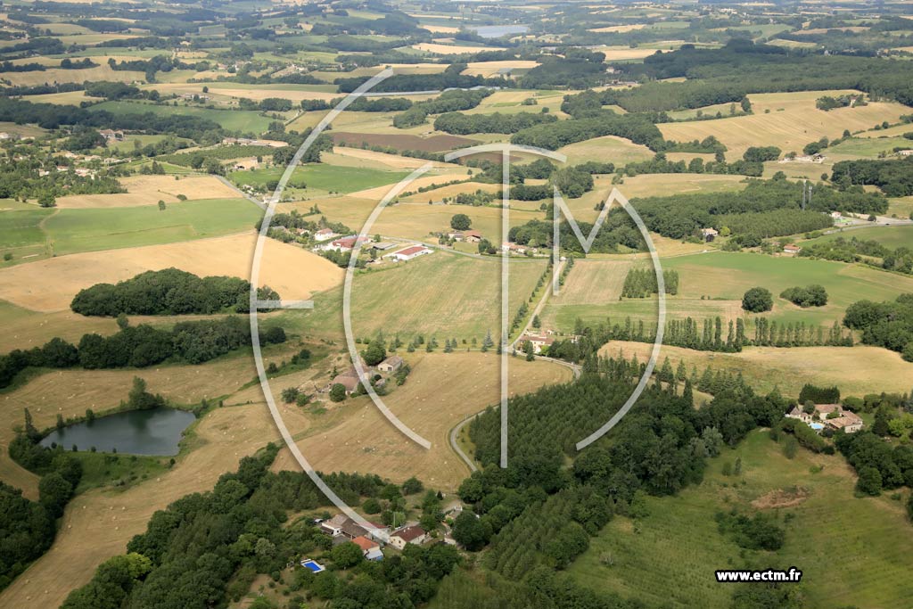 Photo arienne de Prayssas (Arqu - Choun - la Fort - Majoureau)