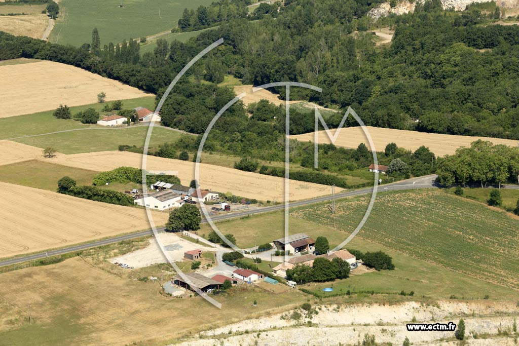 Photo arienne de Saint-Antoine-de-Ficalba (Portely)