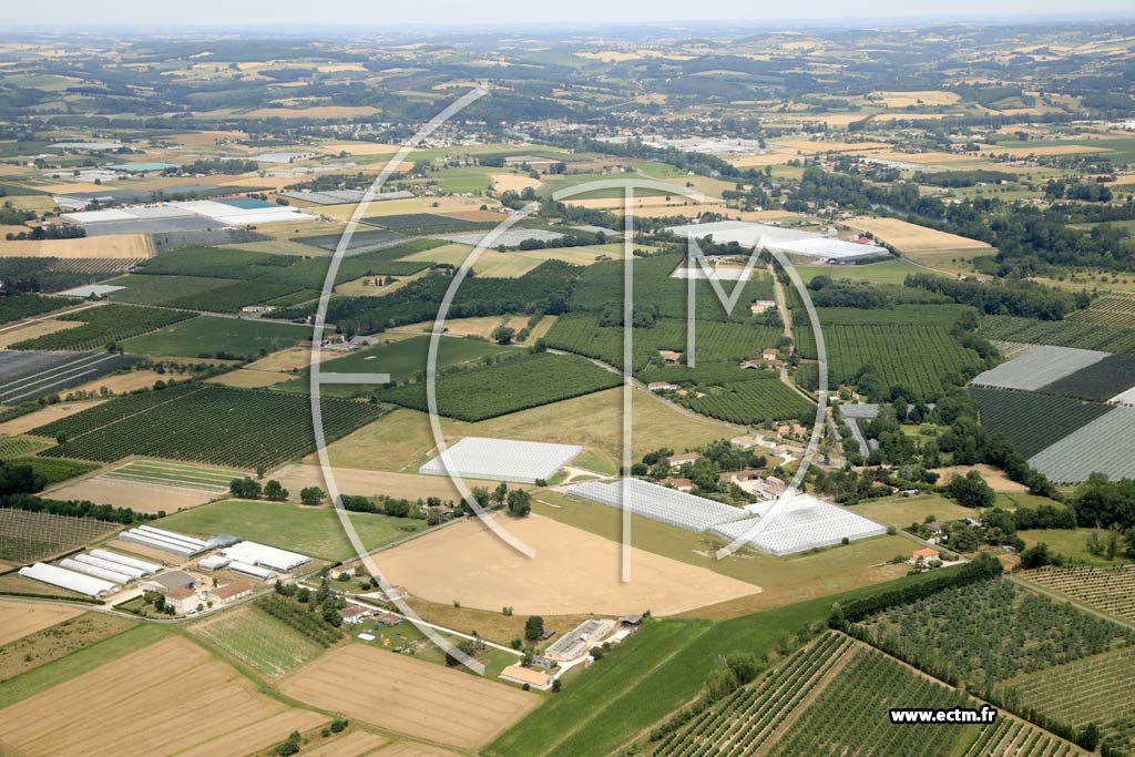 Photo arienne de Sainte-Livrade-sur-Lot (Galban - Curailles - la Landette)