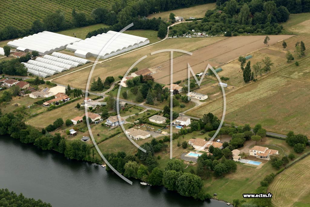 Photo arienne de Sainte-Livrade-sur-Lot (la Losse)