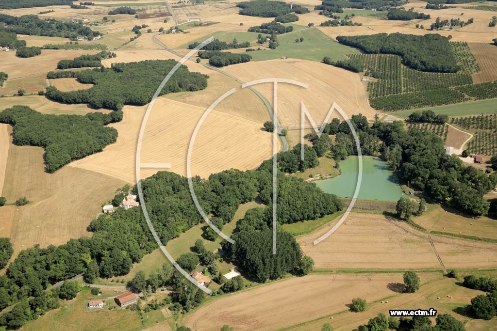 Photo arienne de Sembas (le Moulin de la Lre - Peyroulis)