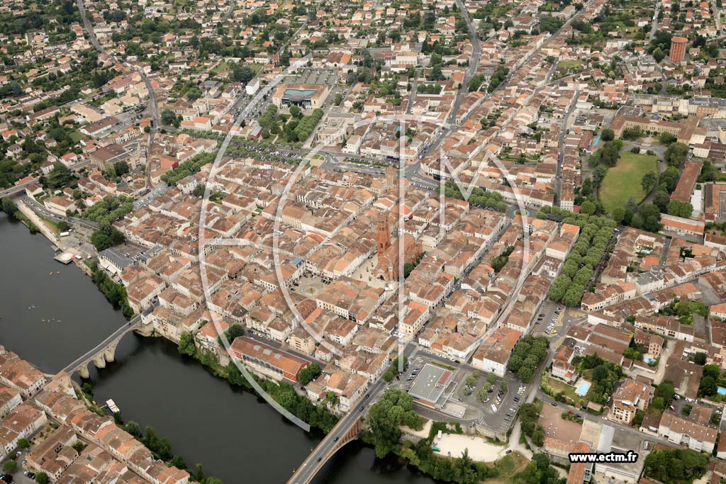 Photo arienne de Villeneuve-sur-Lot (Centre)