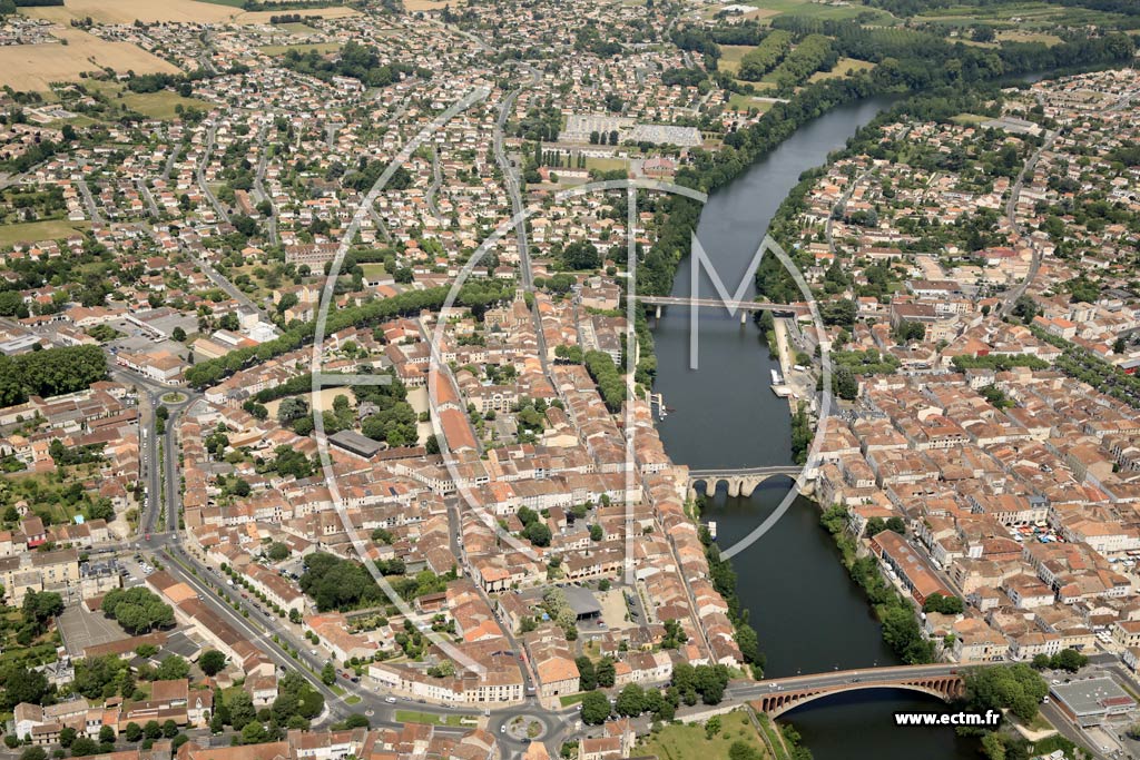Photo arienne de Villeneuve-sur-Lot (Centre)