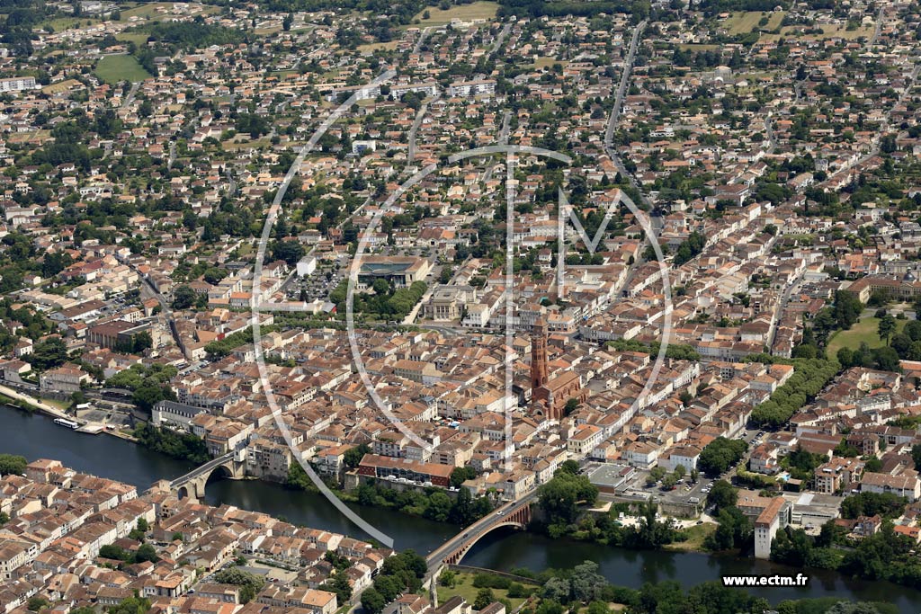 Photo arienne de Villeneuve-sur-Lot (Centre)