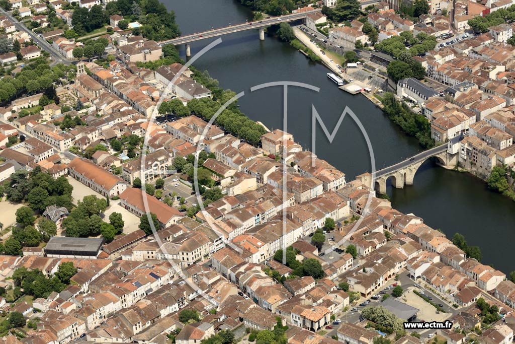 Photo arienne de Villeneuve-sur-Lot (Centre)
