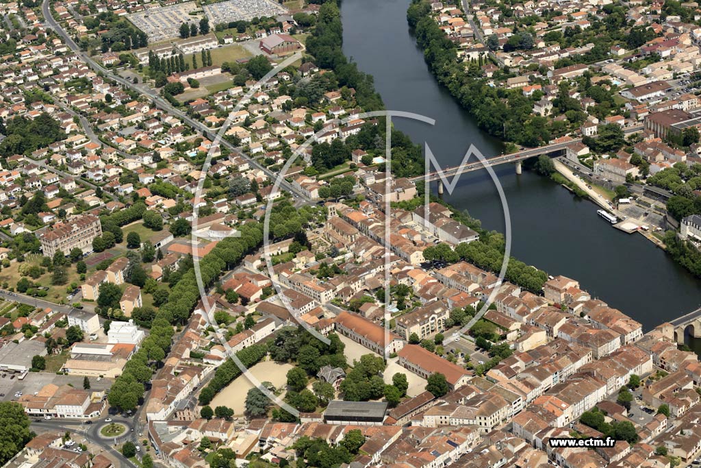 Photo arienne de Villeneuve-sur-Lot (Centre)