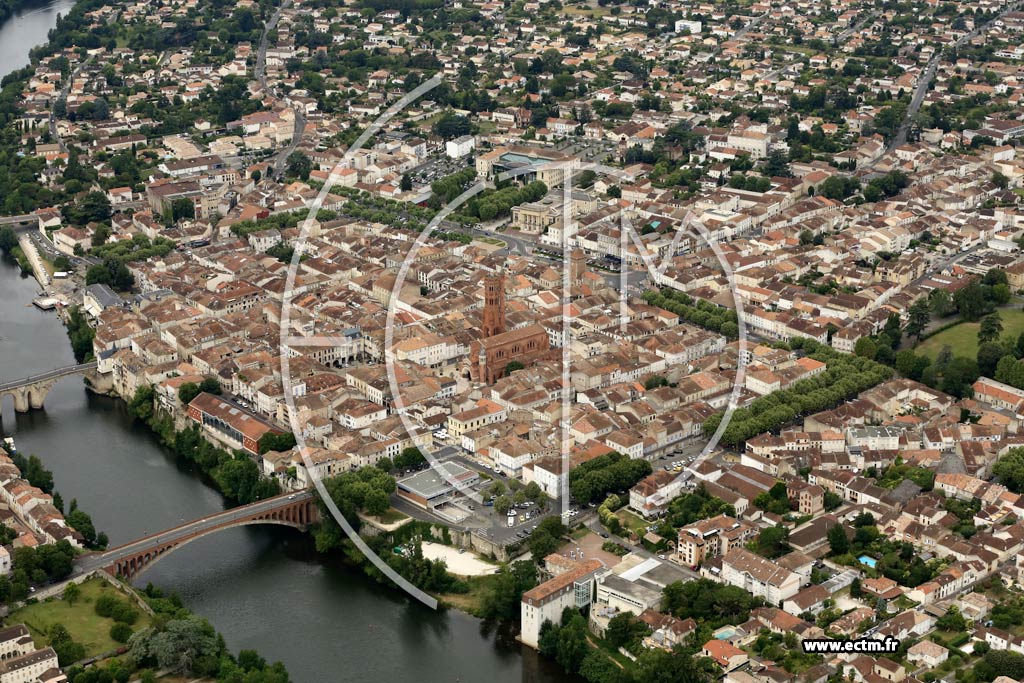 Photo arienne de Villeneuve-sur-Lot (Centre)
