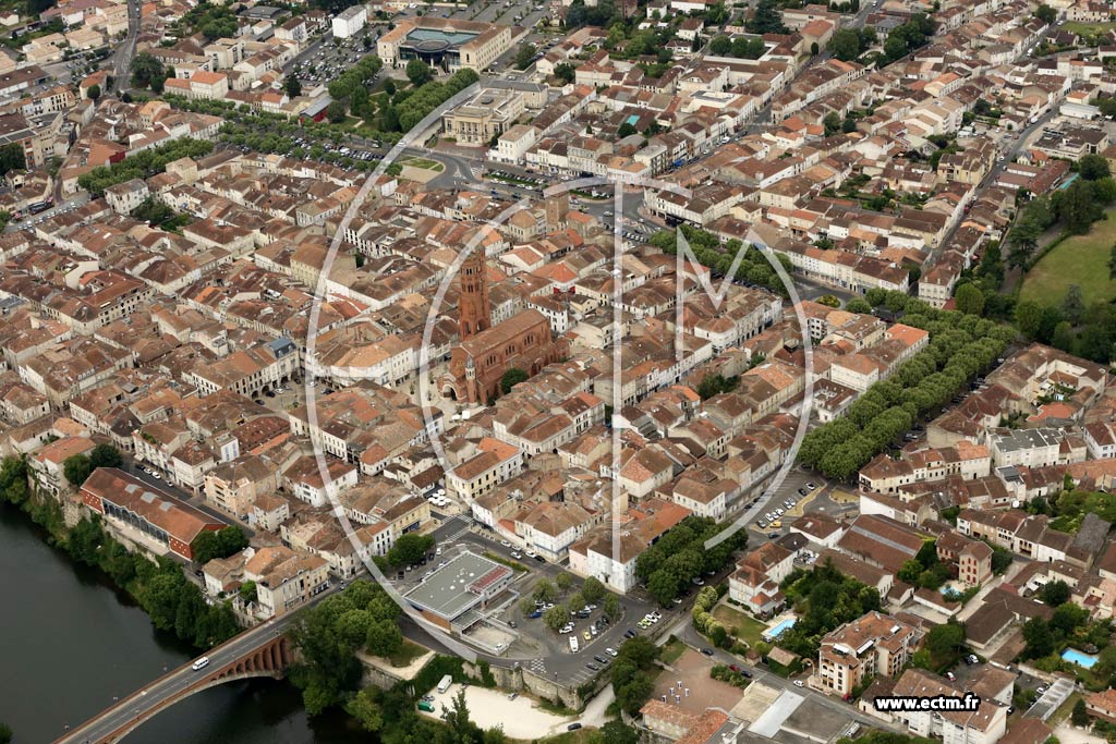 Photo arienne de Villeneuve-sur-Lot (Centre)