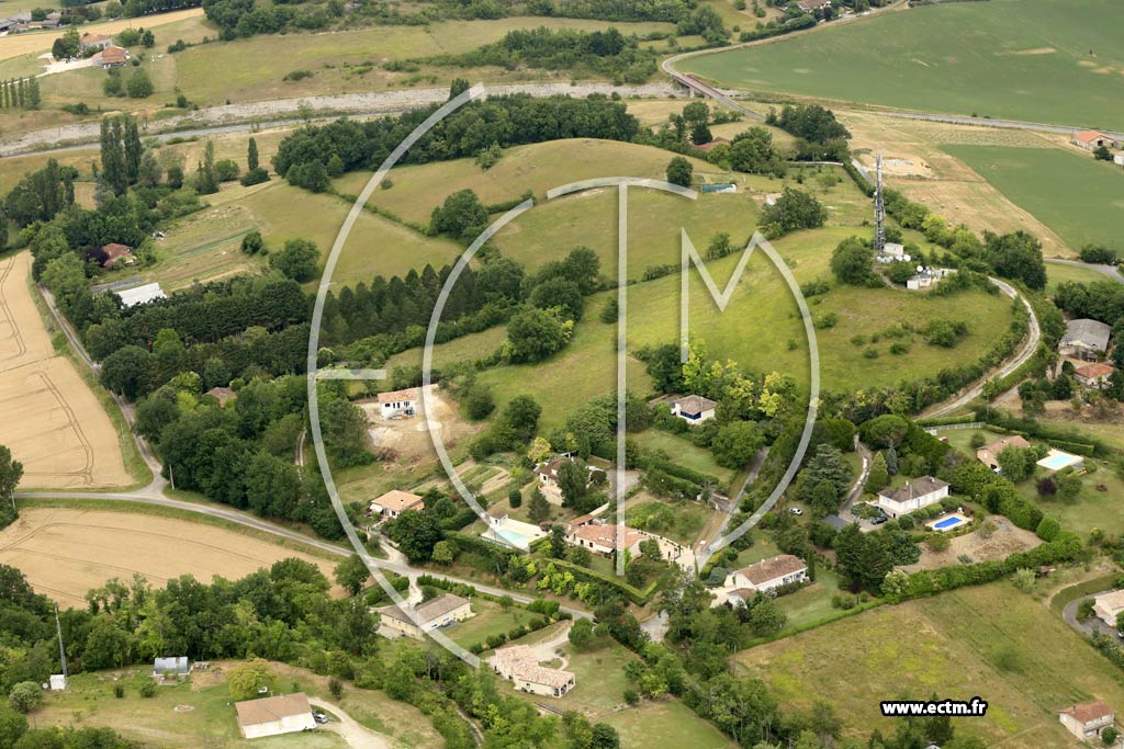 Photo arienne de Villeneuve-sur-Lot (Pech de Monfabs)