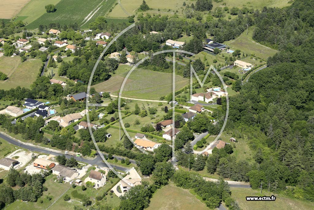 Photo arienne de Bassillac (Lalivain - Route du Camp Mercedes)