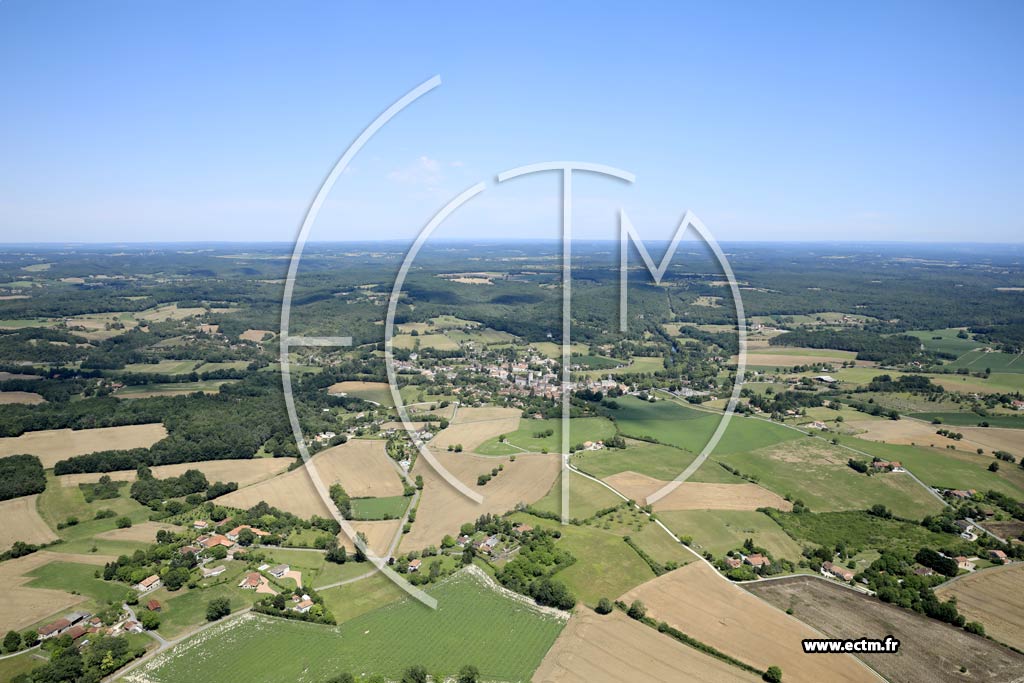 Photo arienne de Bourdeilles (les Chambeaux - Batide - les Naudoux)