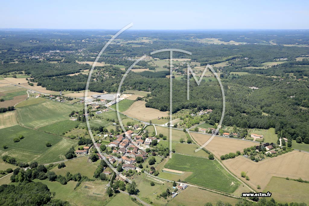 Photo arienne de Brantme (Lombraud)