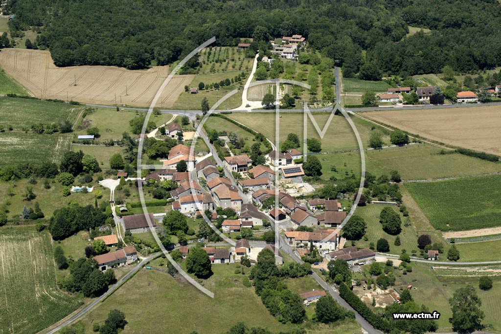Photo arienne de Brantme (Lombraud)